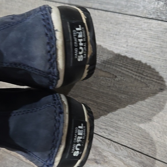 Sorel rain boots navy size 7.5 - Picture 4 of 5